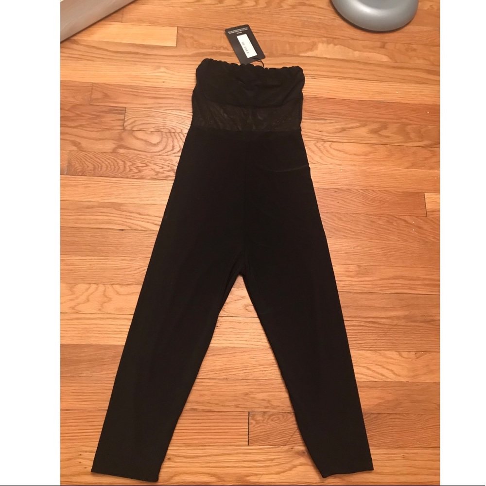 COPY - PrettyLittleThing Black Unitard Xs.